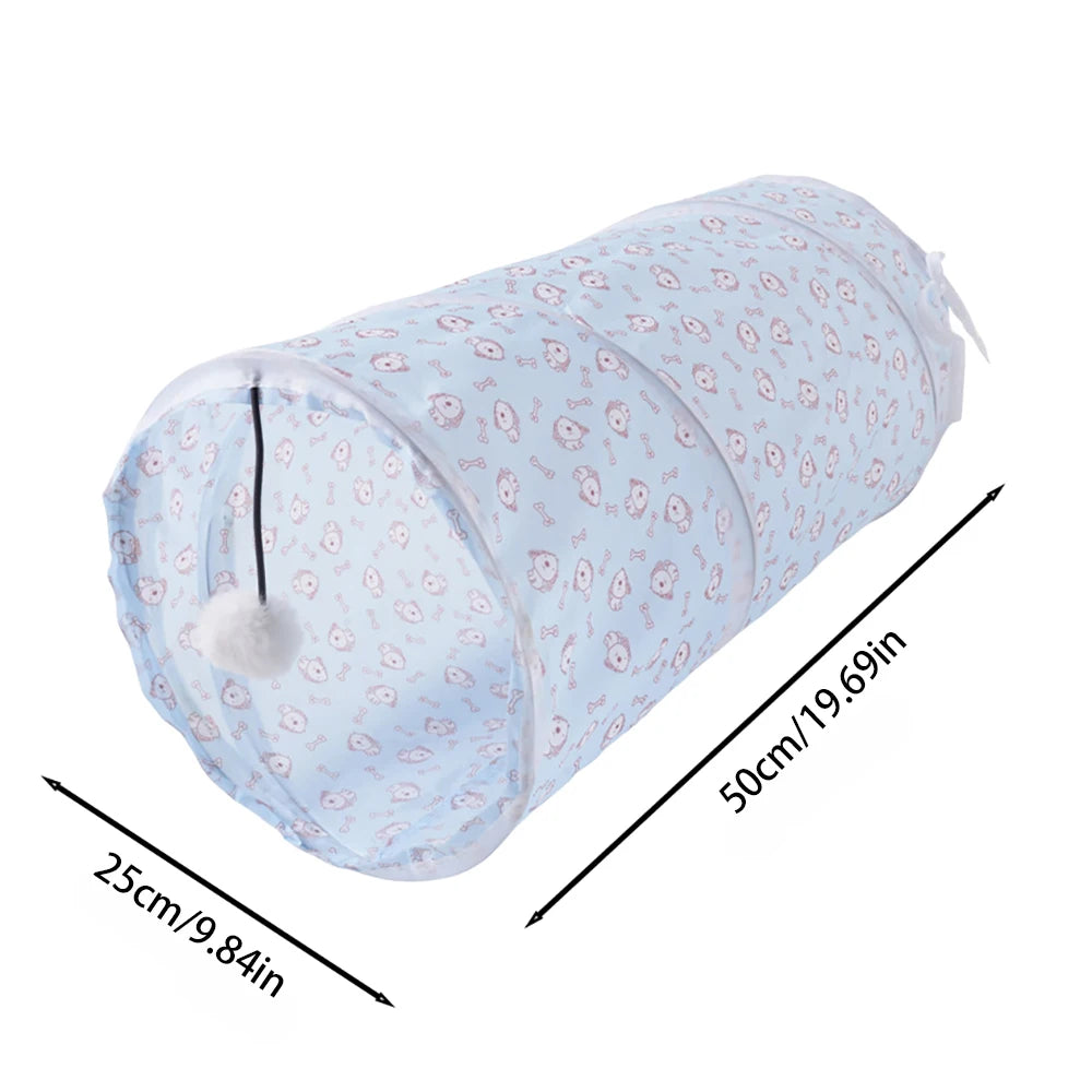 Snowy & Hope Foldable Cat Play Tunnel