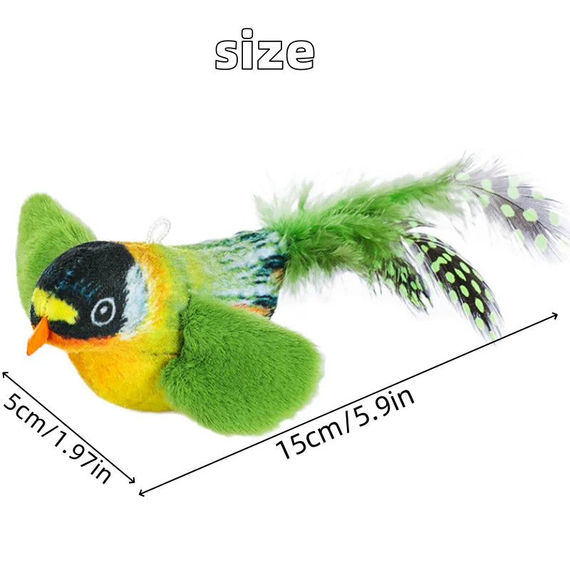 Snowy & Hope Chirping Catnip Bird