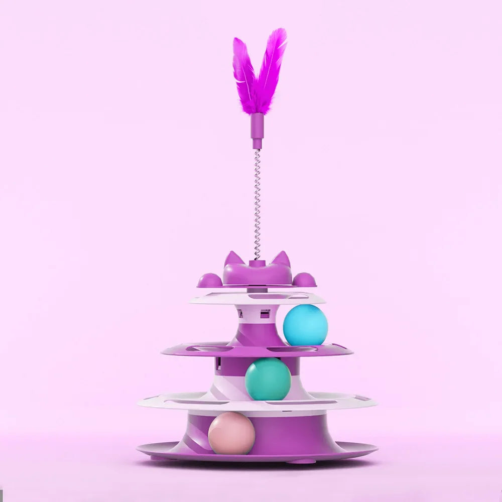 Snowy & Hope Cat Turntable Play Toy