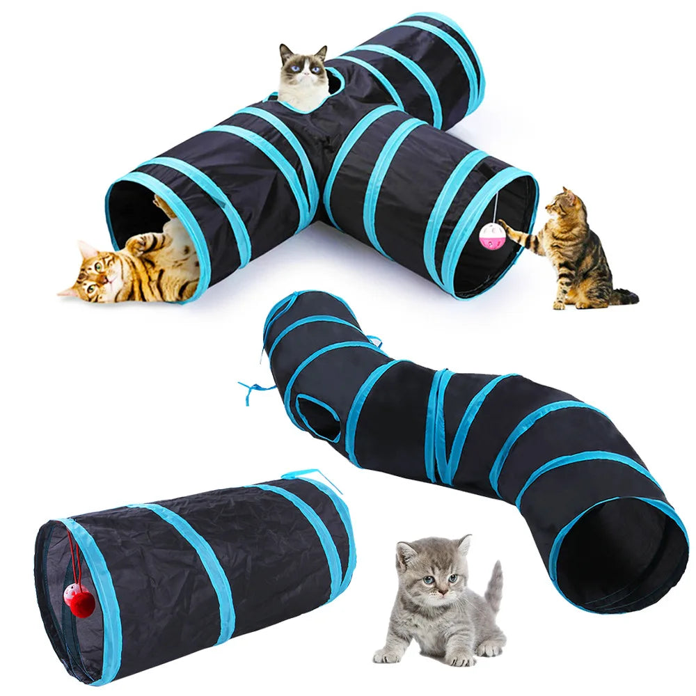 Snowy & Hope Multi-Shape Cat Play Tunnel