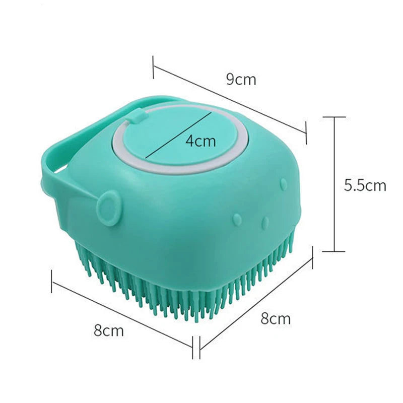 Snowy & Hope Shampoo-Dispensing Pet Bath Brush