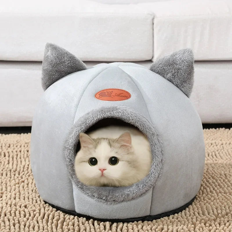 Snowy & Hope Cozy Cave Pet Bed