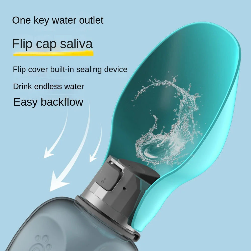 Pet Water Cup, Portable Dog Water Bottle, Outdoor Leaf-Shaped Foldable Water Bottle for Walking Dogs