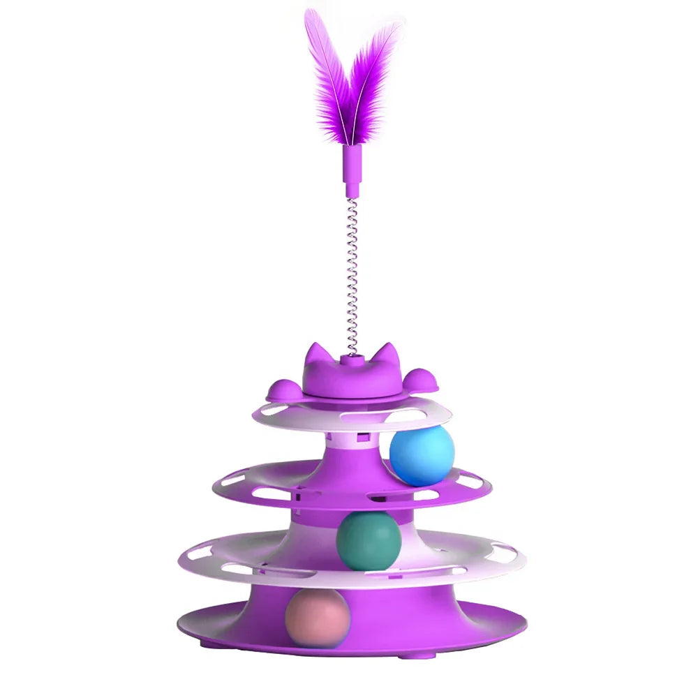 Snowy & Hope Cat Turntable Play Toy