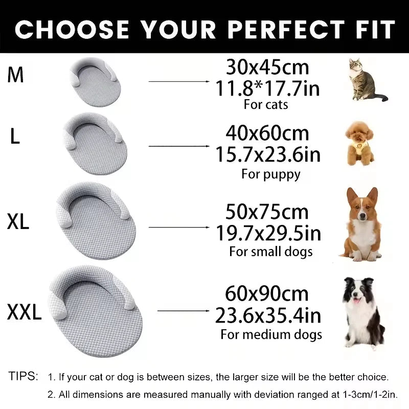 Snowy & Hope Ice-Silk Cooling Pet Bed