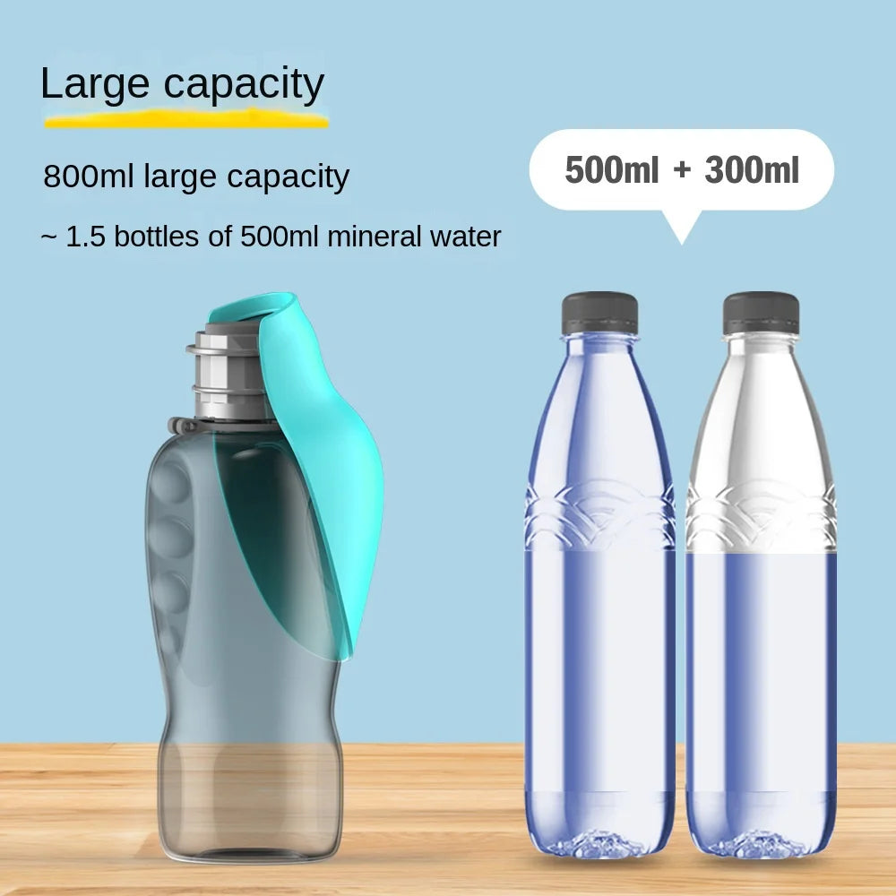Pet Water Cup, Portable Dog Water Bottle, Outdoor Leaf-Shaped Foldable Water Bottle for Walking Dogs