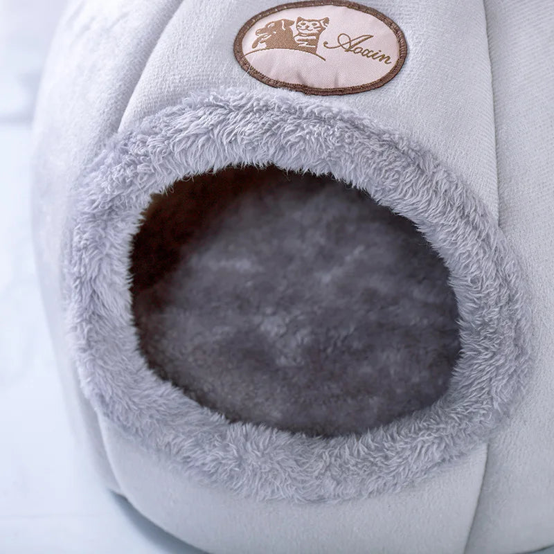 Snowy & Hope Cozy Cave Pet Bed