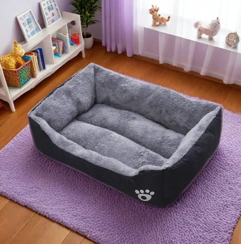 Snowy & Hope Plush Dog Bed