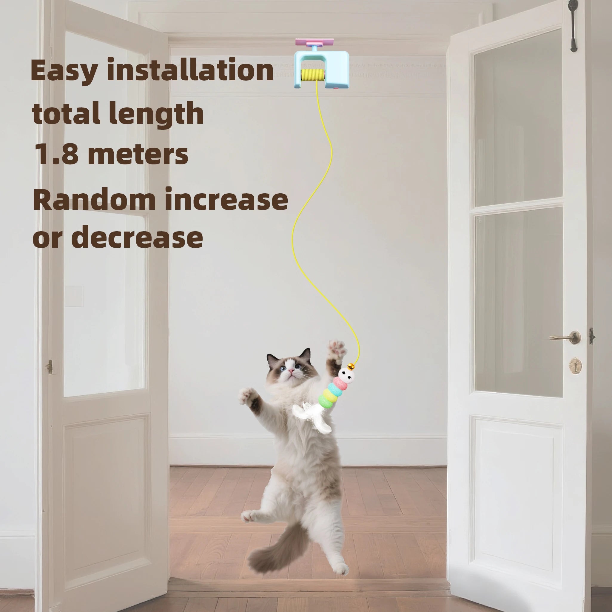 Snowy & Hope Hanging Flying Bird Cat Toy