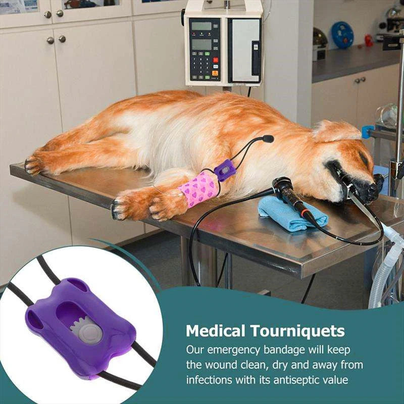 Pet Tourniquet Animal Pulse Pressure Band  Safe Reliable Cat Dog Lovers Animal Tourniquet Pet Supplies