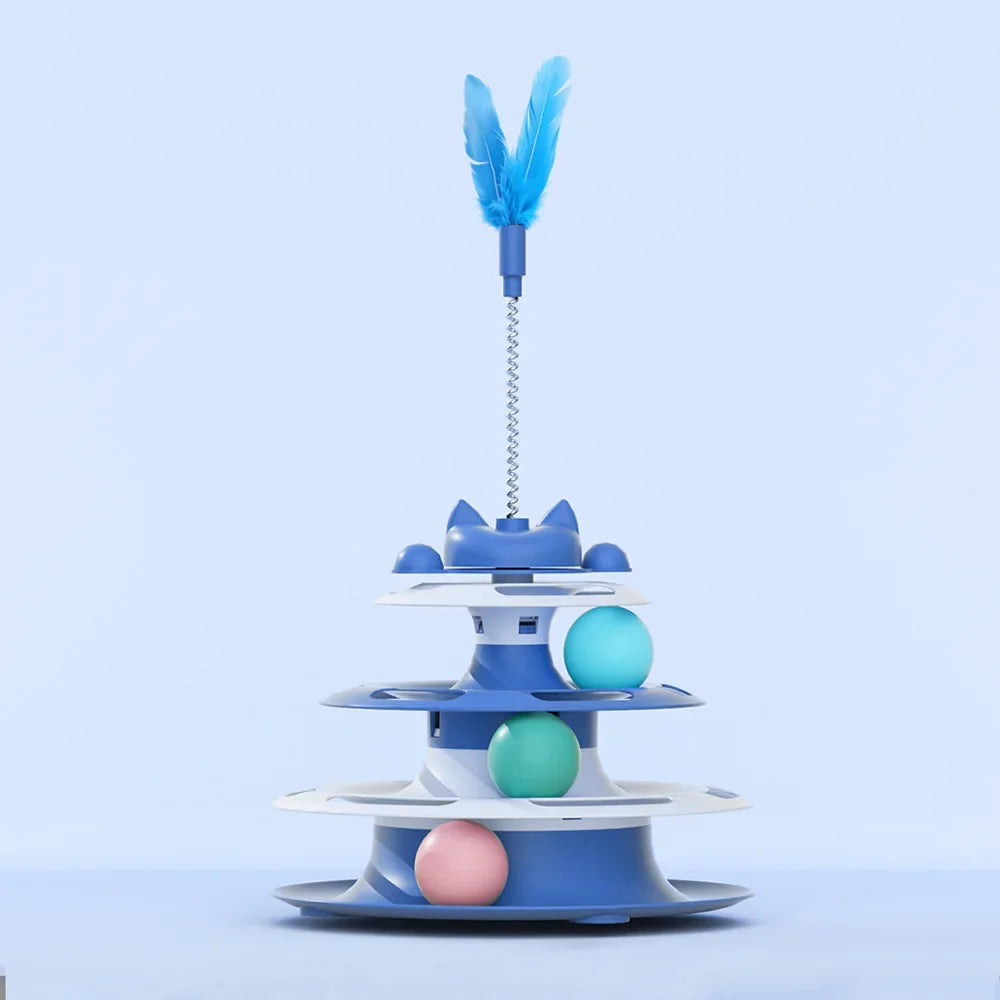 Snowy & Hope Cat Turntable Play Toy