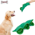 Pea Pet Sniffing Toy for Dogs Plush Soft Chew Toy with Hidden Treat Pockets Built-in Squeakers Interactive Training Nose Work