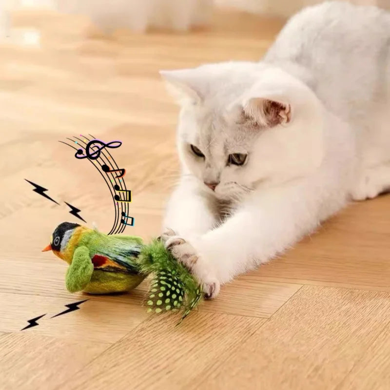 Snowy & Hope Chirping Catnip Bird