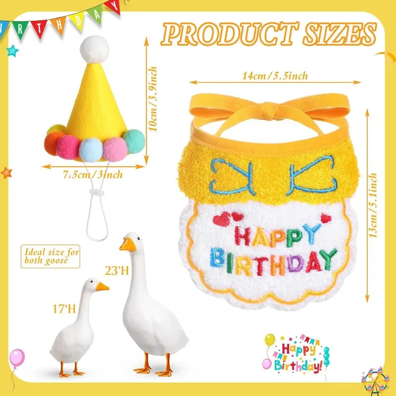 Pet Party Hat for Stuffed Animals Pet Birthday Hats Dogs Cats Rabbits Puppies Party also Goose Outfits Cement Plastic Duck Decor