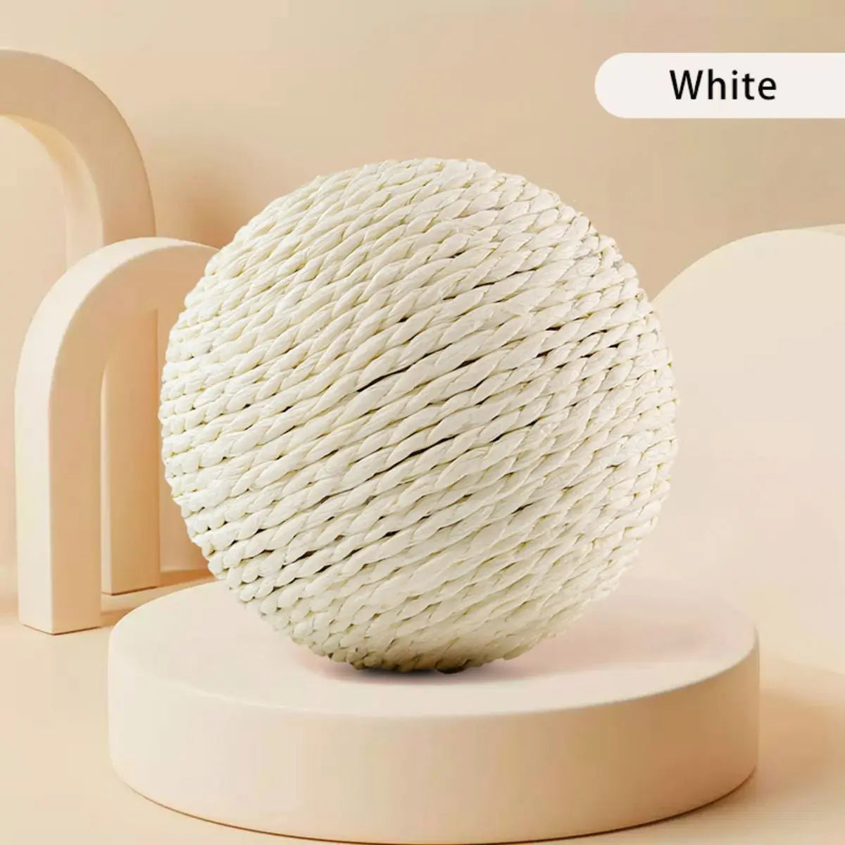 Snowy & Hope Sisal Scratching Ball