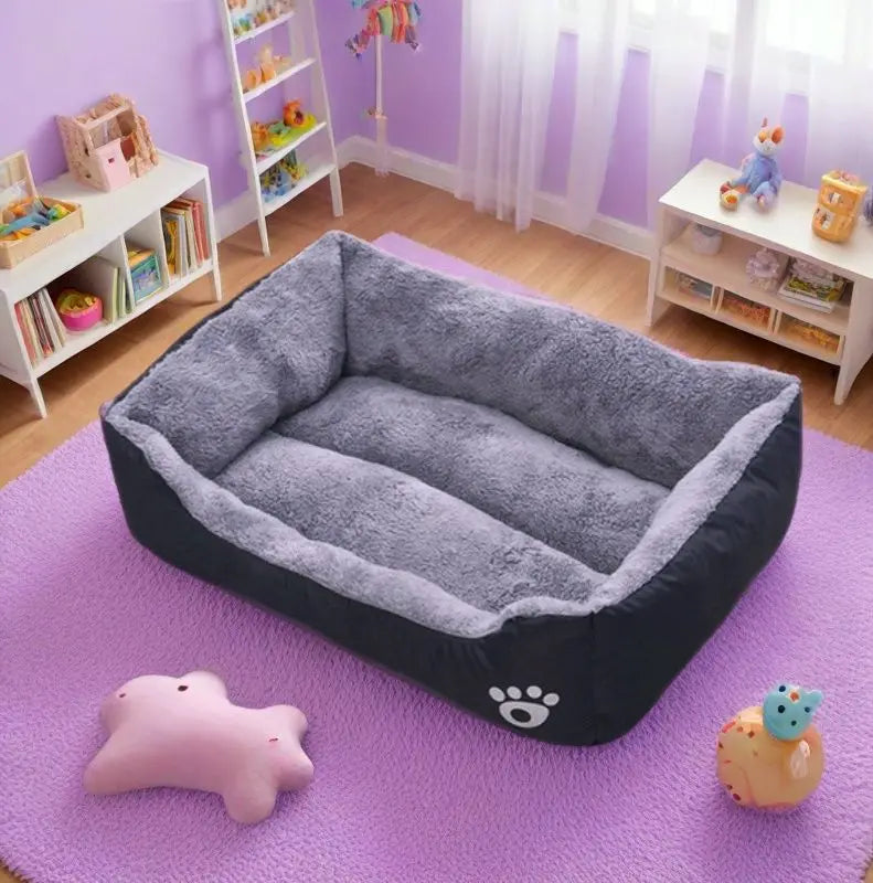 Snowy & Hope Plush Dog Bed