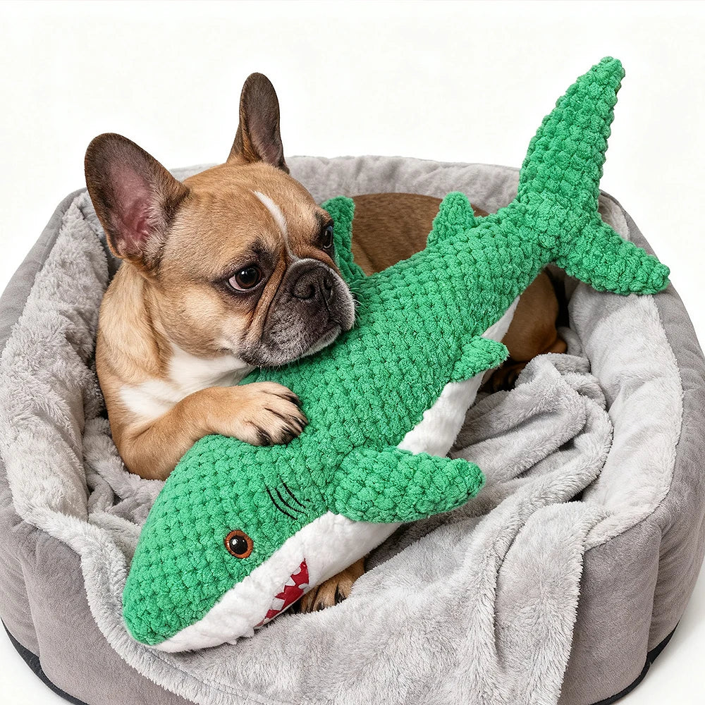 Pet Chew-Resistant Plush Interactive Toy with Sound, Parrot-Shaped, Suitable for Large, Medium, and Small Pets Like Cats and Dogs, Double-Layer Fabric, Built-In Airbag