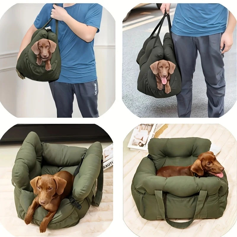 Snowy & Hope Dog Car Seat & Travel Bed