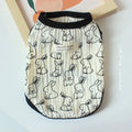 Pet Pleated Rabbit Flower Vest Spring Cat Vest Puppy Clothes Teddy Bear Thin Vest Pajamas Puppy Clothes