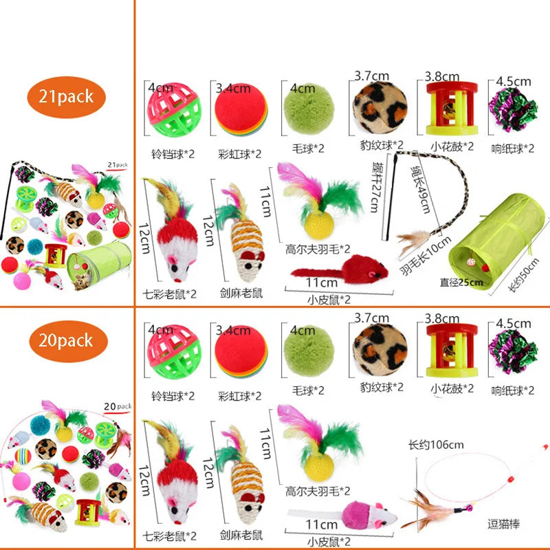 Snowy & Hope Cat Toy Variety Pack
