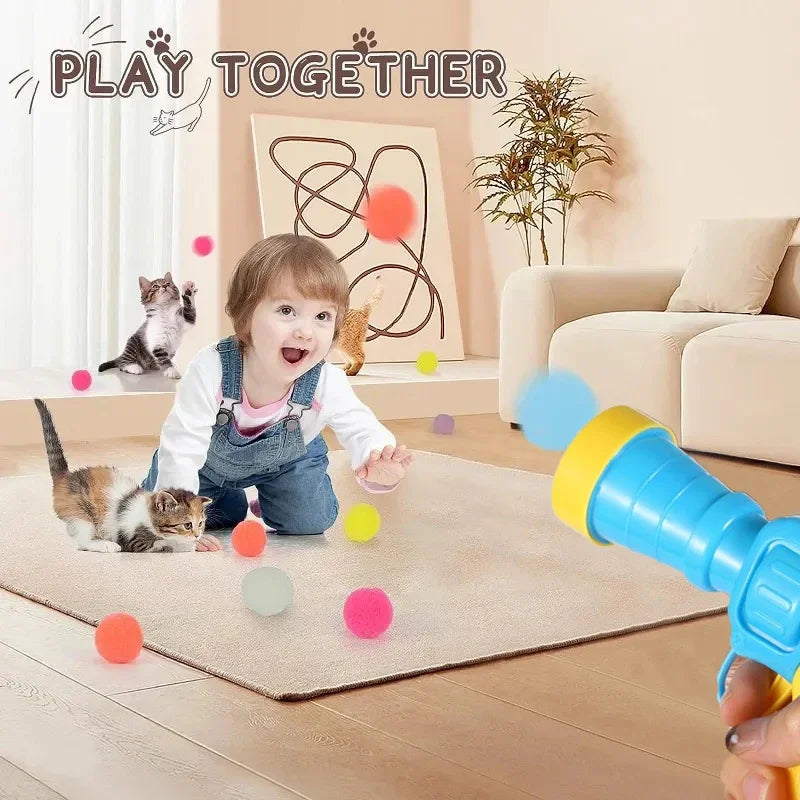 Snowy & Hope Cat Ball Launcher Toy