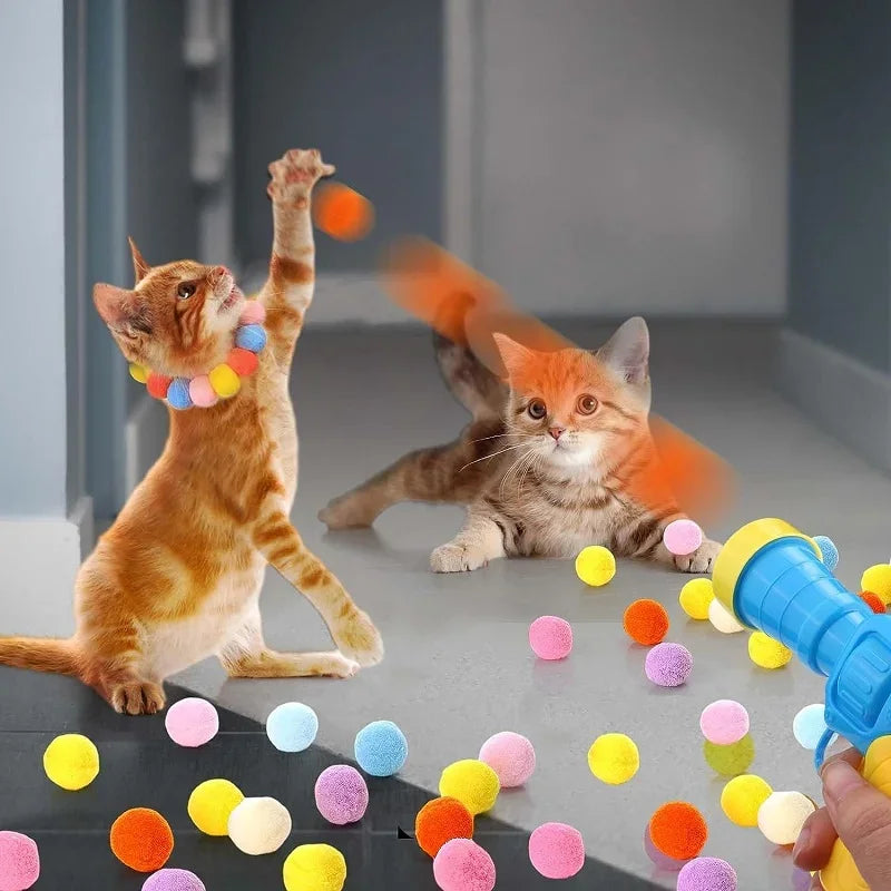 Snowy & Hope Cat Ball Launcher Toy