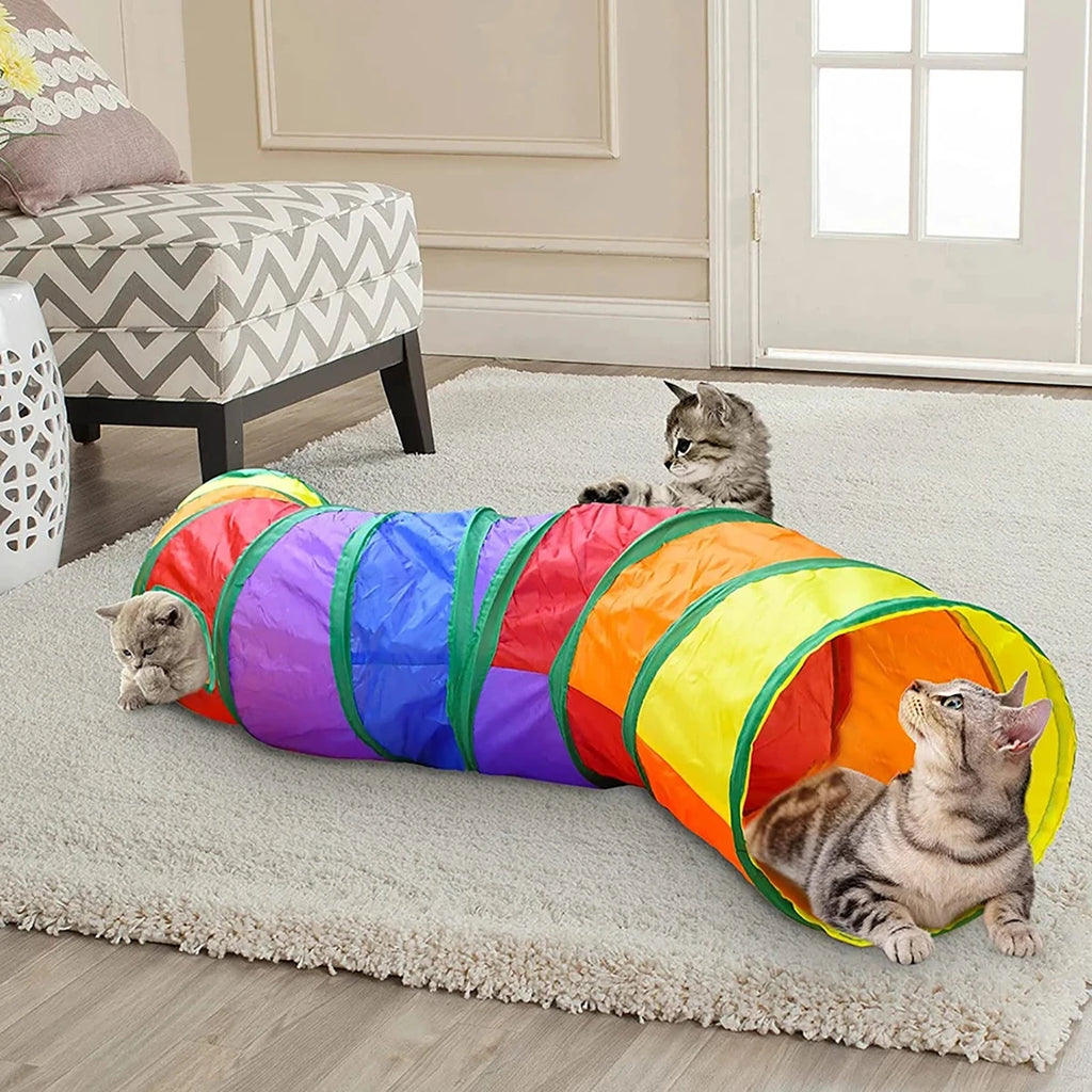 Snowy & Hope Foldable Cat Play Tunnel