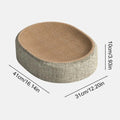 Snowy & Hope Oval Sisal Cat Scratcher Bed