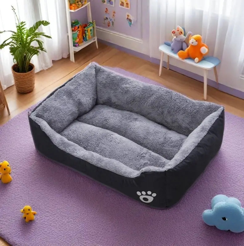 Snowy & Hope Plush Dog Bed