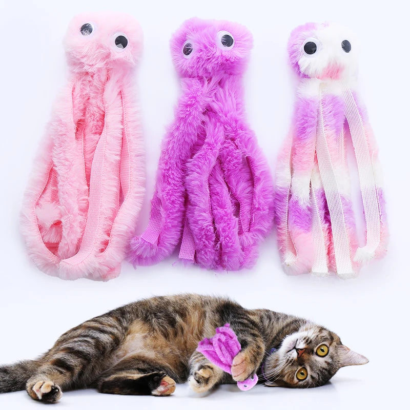 Snowy & Hope Plush Octopus Cat Toy