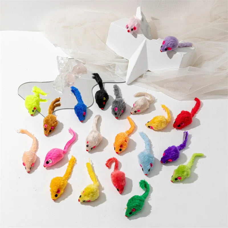 Snowy & Hope Feather Mouse Toy Set