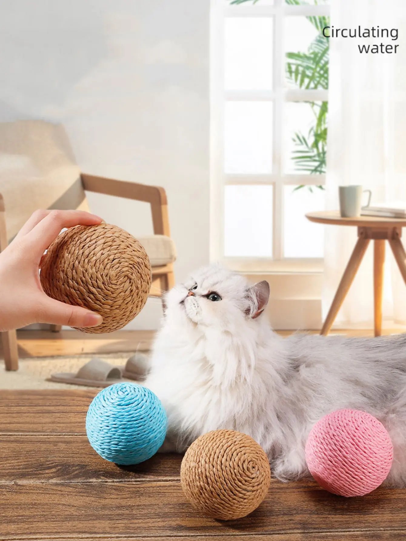 Snowy & Hope Sisal Scratching Ball