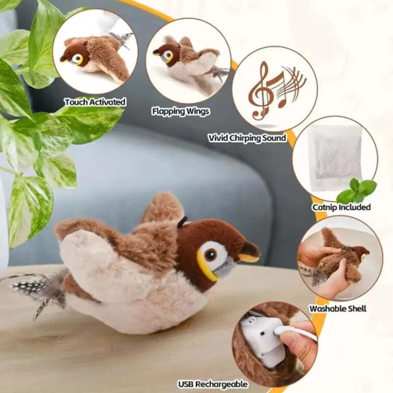 Snowy & Hope Interactive Chirping Bird Toy
