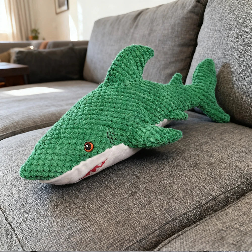 Pet Chew-Resistant Plush Interactive Toy with Sound, Parrot-Shaped, Suitable for Large, Medium, and Small Pets Like Cats and Dogs, Double-Layer Fabric, Built-In Airbag