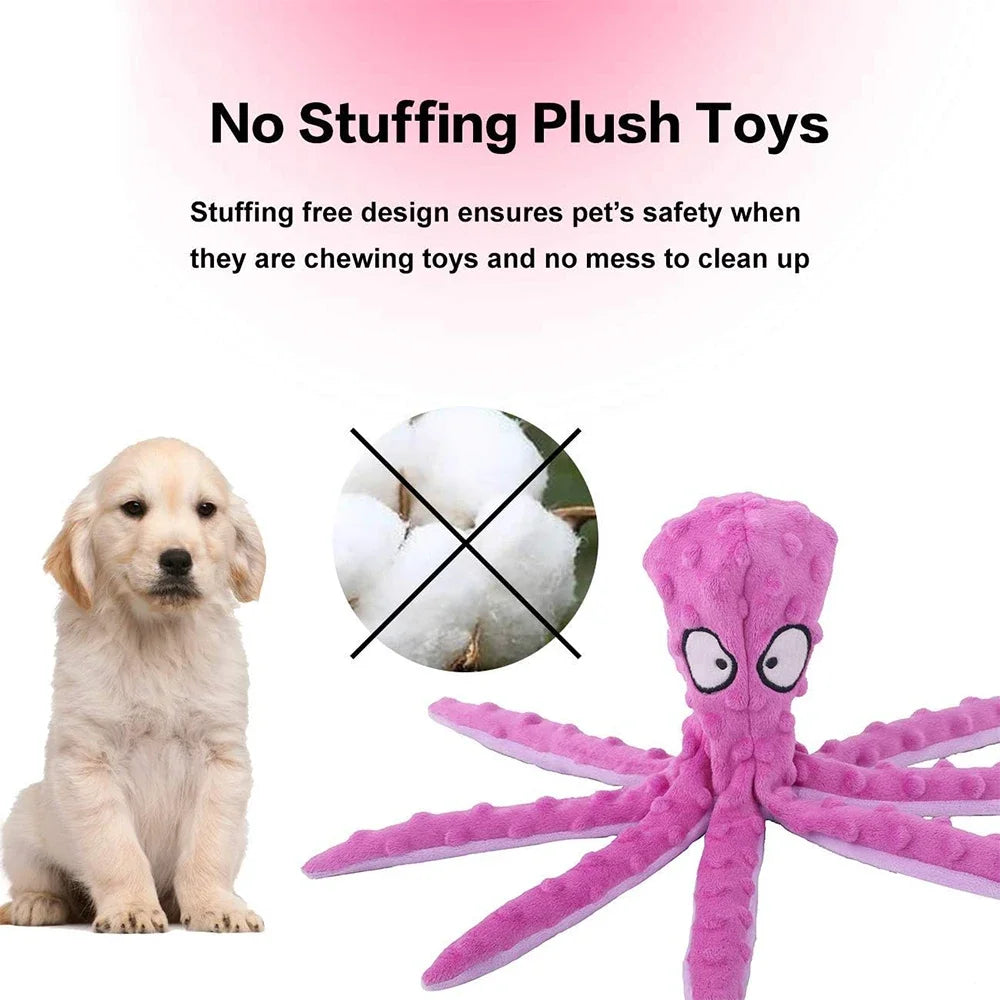 Snowy & Hope Soft Octopus Dog Toy