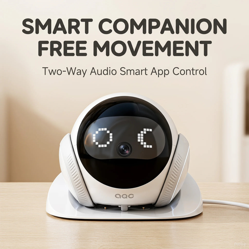 Pet Robot Camera | Indoor Movable with Auto-Recharge,2-Way Audio,Night Vision,Smart App Control,Cats/Dogs/Baby/Elderly
