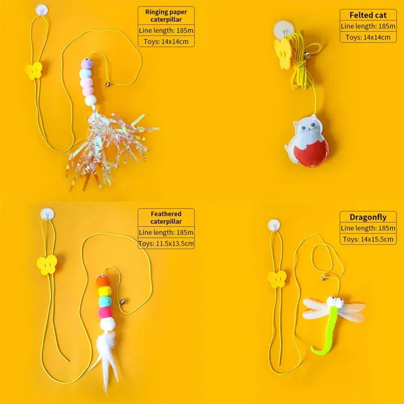 Snowy & Hope Feather Caterpillar Cat Toy