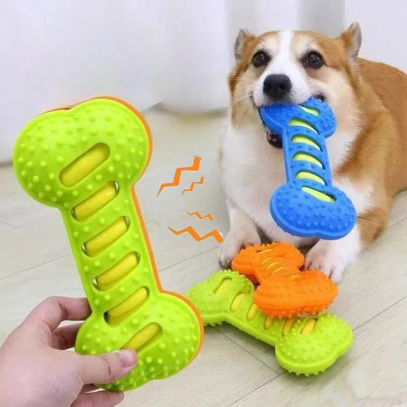 Snowy & Hope Rubber Bone Chew Toy