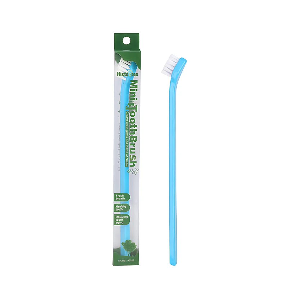 Pet Toothbrush Single Head for Cats Dogs Oral Care Teeth Cleaning Soft Bristles Pet Grooming Tool for Puppy Kitten Pet Supplies