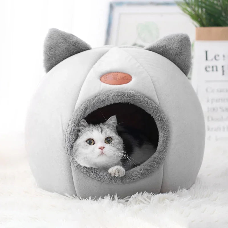 Snowy & Hope Cozy Cave Pet Bed