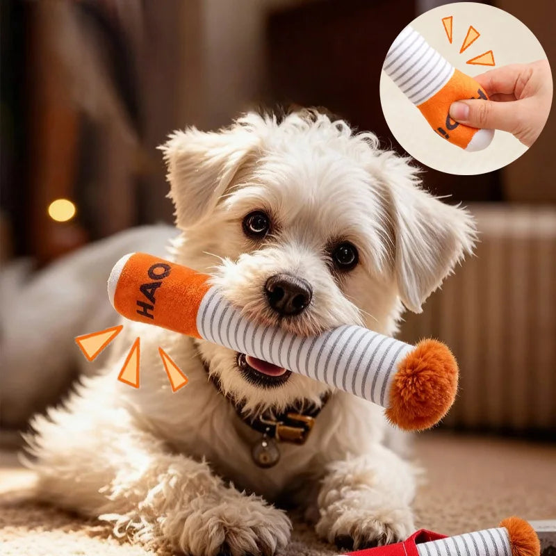 Snowy & Hope Squeaky Plush Dog Toy