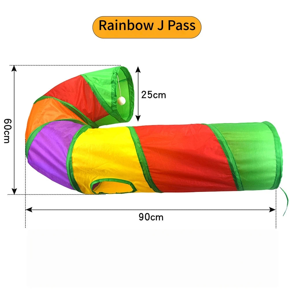 Snowy & Hope Multi-Shape Cat Play Tunnel