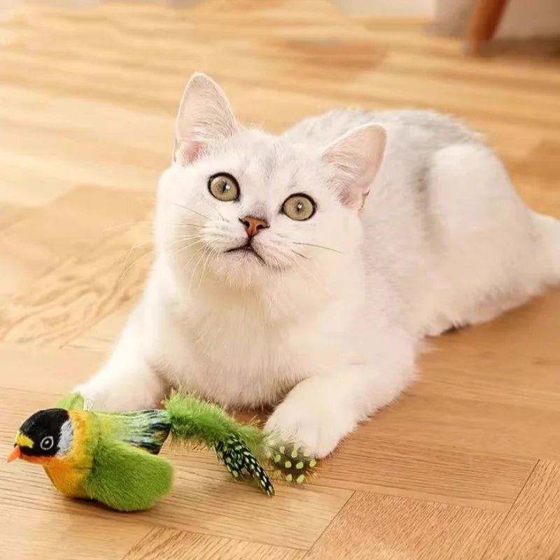 Snowy & Hope Chirping Catnip Bird