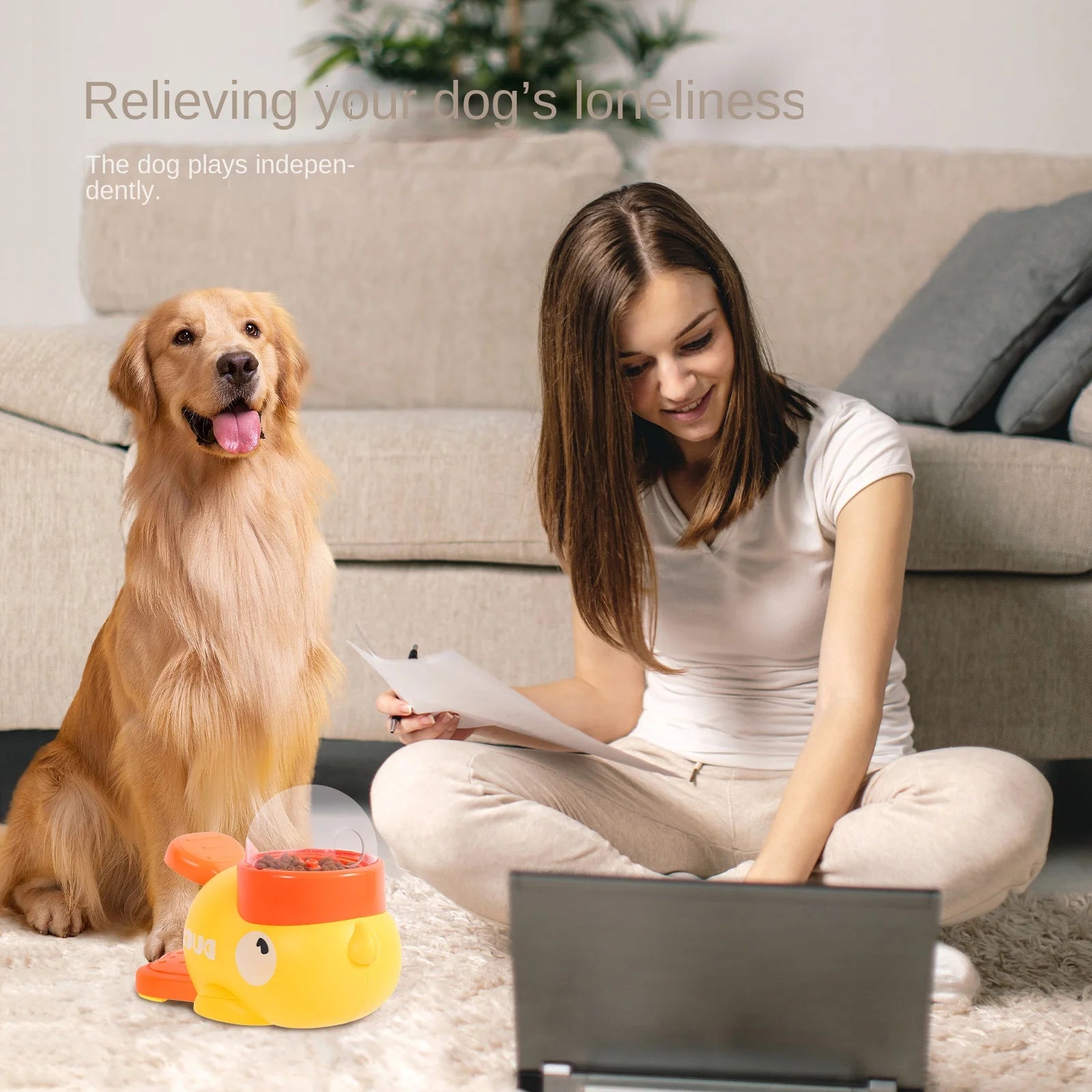 Snowy & Hope Duck Treat Dispenser Toy