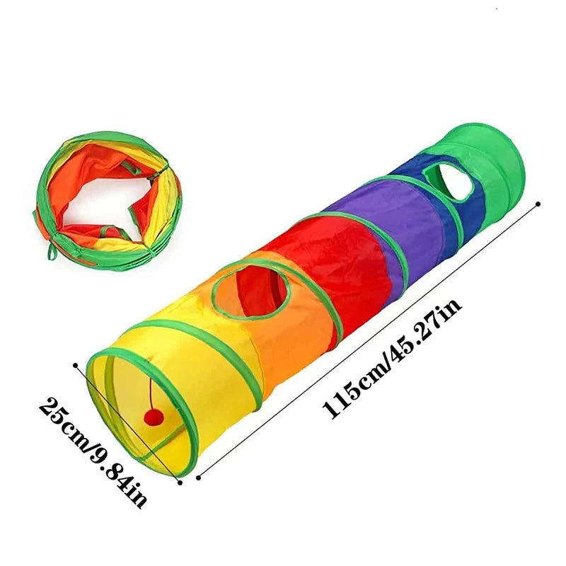 Snowy & Hope Foldable Cat Play Tunnel