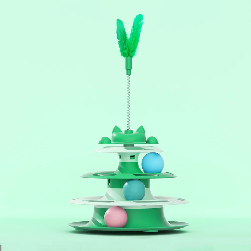 Snowy & Hope Cat Turntable Play Toy