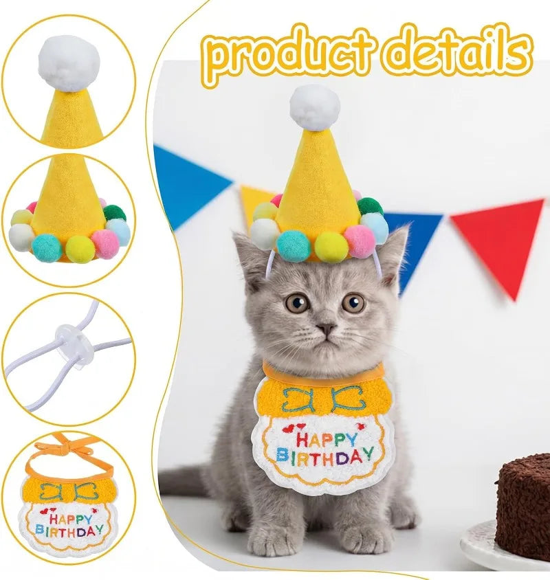 Pet Party Hat for Stuffed Animals Pet Birthday Hats Dogs Cats Rabbits Puppies Party also Goose Outfits Cement Plastic Duck Decor