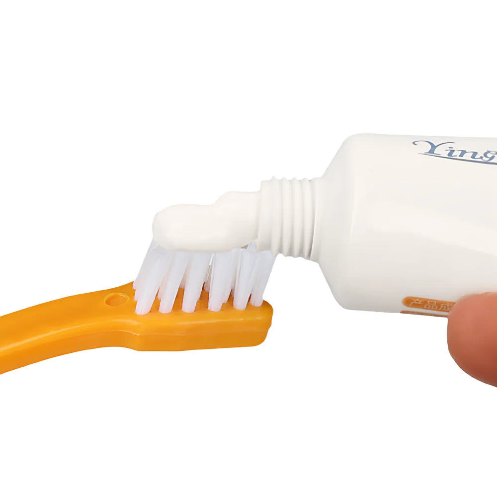 Pet Toothbrush Single Head for Cats Dogs Oral Care Teeth Cleaning Soft Bristles Pet Grooming Tool for Puppy Kitten Pet Supplies