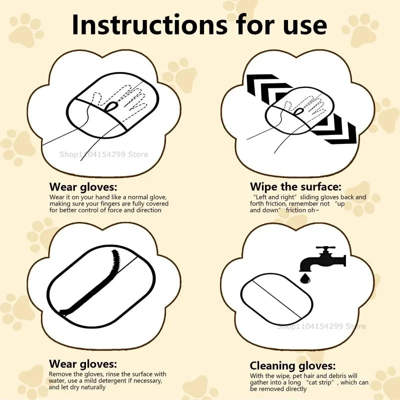 Snowy & Hope Double-Sided Pet Hair Removal Mitt