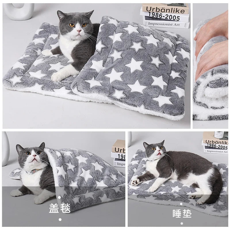 Snowy & Hope Flannel Pet Sleeping Mat